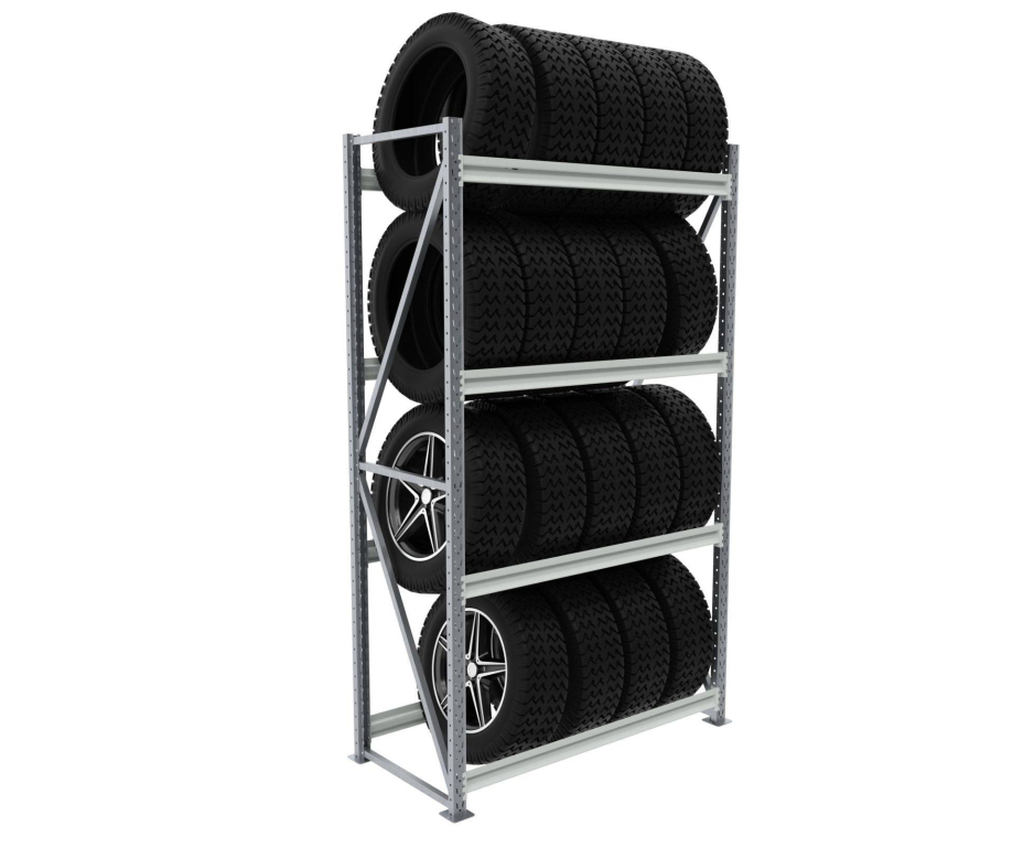 Стеллаж СГР для хранения шин 2000х1200х500 (4 яруса)